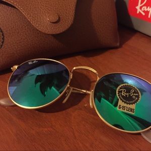 Ray-Ban Unisex 3447 50mm Round Green Lens